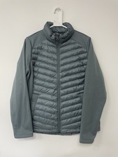 32 Degrees Heat Women's Ultra Light Puffer Jacket Zip Pockets Green Size Large