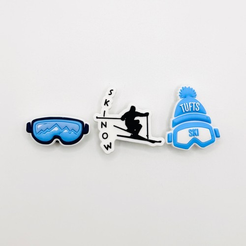 Ski skiing charms - ski, crocs