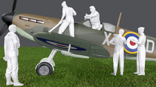 WWII RAF Battle of Britain - Spitfire Pilot - Ground Crew - 5 Figure Set