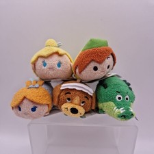 5x Disney Peter Pan Tsum Tsum Posh Paws Soft Plush Toys