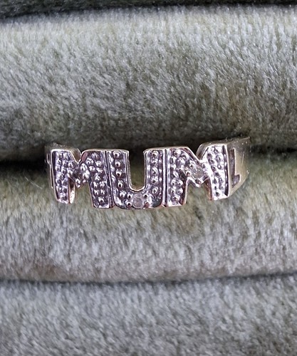 Vintage 9ct gold mum ring - vintage, with