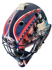 Jim Craig Signed USA Hockey Miracle on Ice 1980 Blue Full Size Goalie Mask
