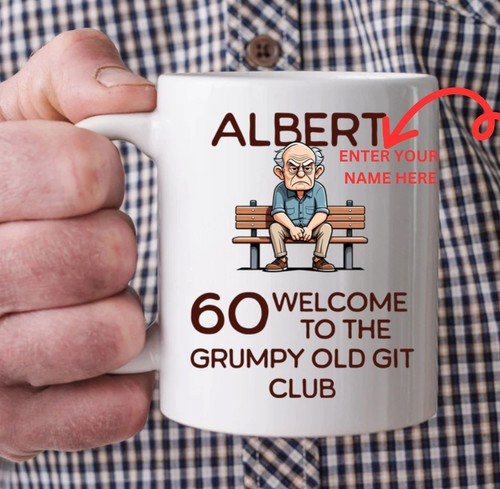 Funny personalised grumpy old - personalised,