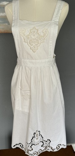 Vintage apron lace - lace, midi