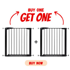 Munchkin Black Baby Safety Gate 76-82cm – Buy 1 Get 1 Free | 7800863