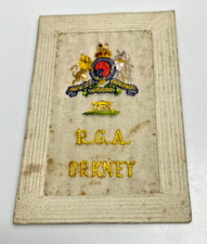Ww1 silk postcard rga royal - silk,