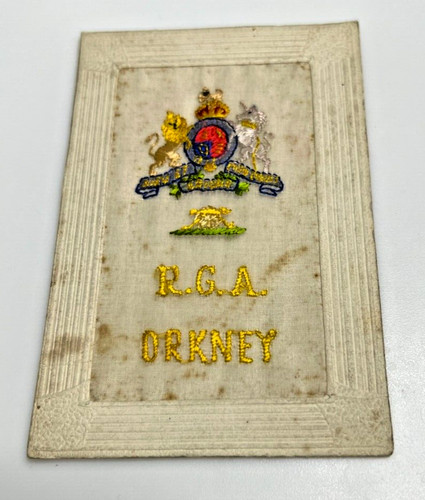 Ww1 silk postcard - ww1, rga