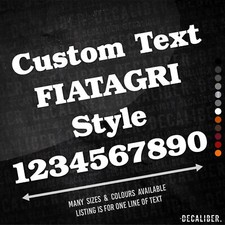 Custom Text FiatAgri Style