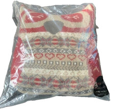 Owl Knitted Cushion New In