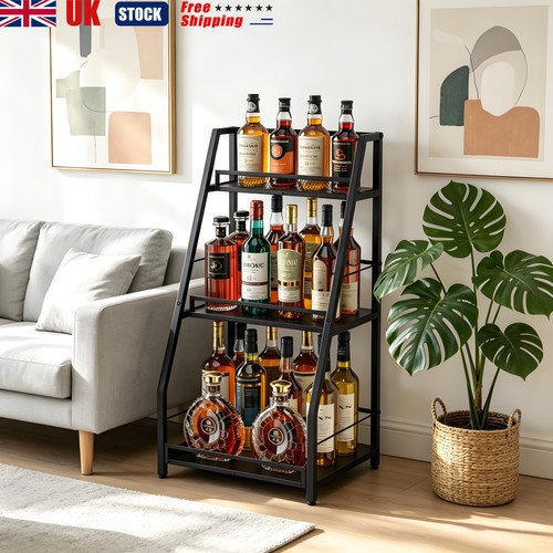 Tier stepped liquor cabinet - 3-tier,