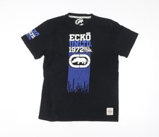 Ecko Unltd Men’s Black Medium Graphic Print T-Shirt Short Sleeve
