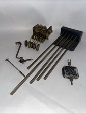 Antique? Mantle Clock Chiming Rod/Bar (5)  Strikers & Pendulum 23x5.5x3.25cm