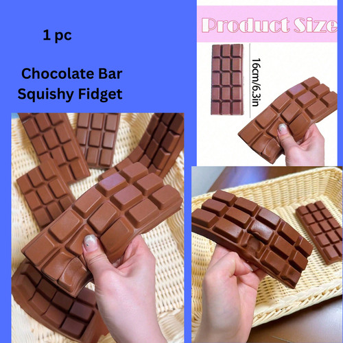 Chocolate bar squishy - chocolate,