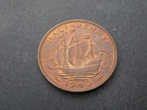1943 george bronze half - george,