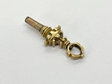 Antique Victorian gilt / gold plated Pocket Watch winder Key Fob