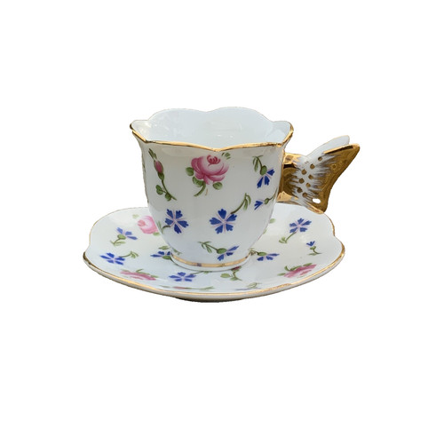 Miniature cup saucer butterfly - cup,