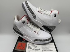 Nike Air Jordan Retro 3 III White Cement 2011 136064 105 Sz 11 Mens Tried On New