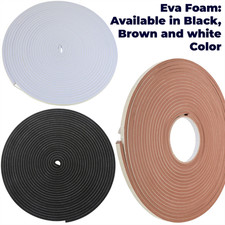 10.5M Rubber Seal Weather Strip Foam Sticky Tape Door Window Draught Excluder