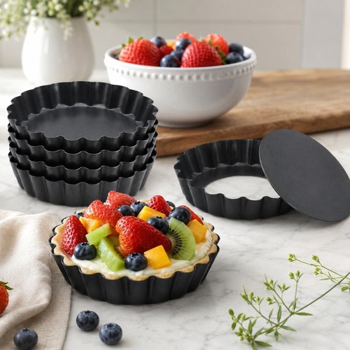 6pcs non stick inch quiche - non, 4