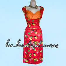 LINDY BOP FRUIT VINTAGE STYLE COCKTAIL OCCASION PARTY DRESS SIZE 20