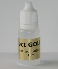 10ml 9ct Gold Tester Spot On Testing Acid Solution Kit Fluid Fast 