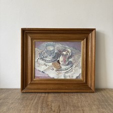 Vintage Oil on Board Minton
