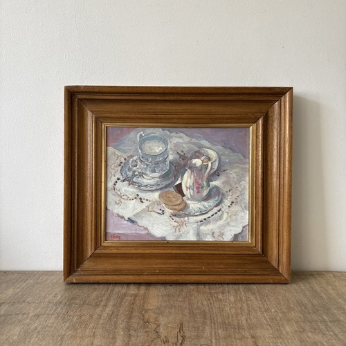 Vintage oil board minton - oil,