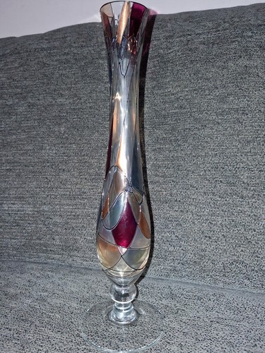 Mosaic art glass vase lucka - glass,