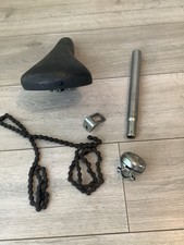 Parts off 1965 moulton standard .seat.post.chain.bell.lampholder use or restore