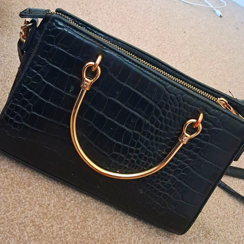 Black handbag