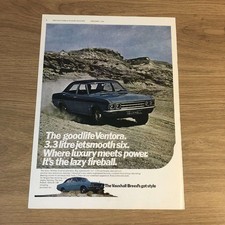 GUNS12 MAGAZINE ADVERT 12X9 THE VAUXHALL VENTORA 3.3 LITRE