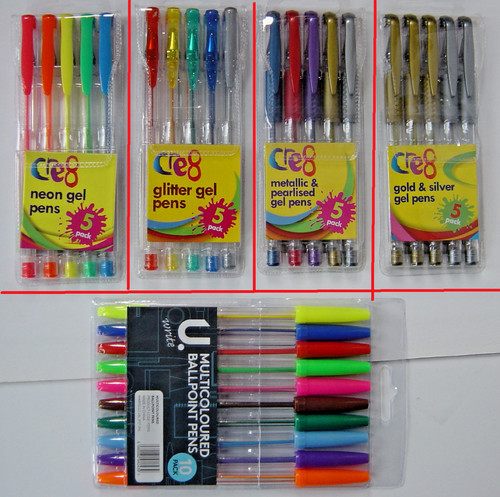Gel pens adult colouring - pens,,