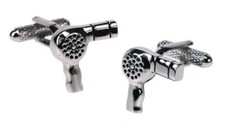 Hair Dryer Novelty Cufflinks Hairdressers Stylists Gift New in Box 
