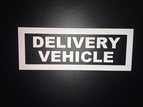 Delivery vehicle stickers - delivery,