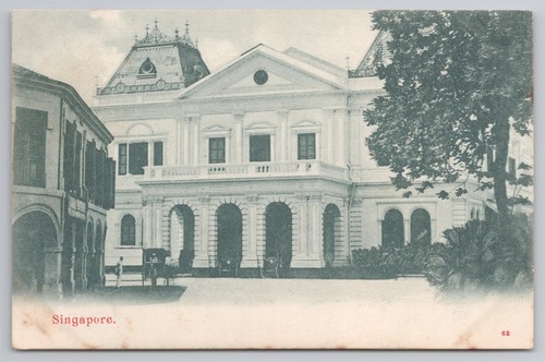 Antique postcard singapore - antique,