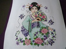 completed cross stitch