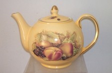 AYNSLEY ORCHARD GOLD TEAPOT - VERY GOOD  CONDITION