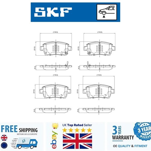 Brake pad set for toyota - set, yaris