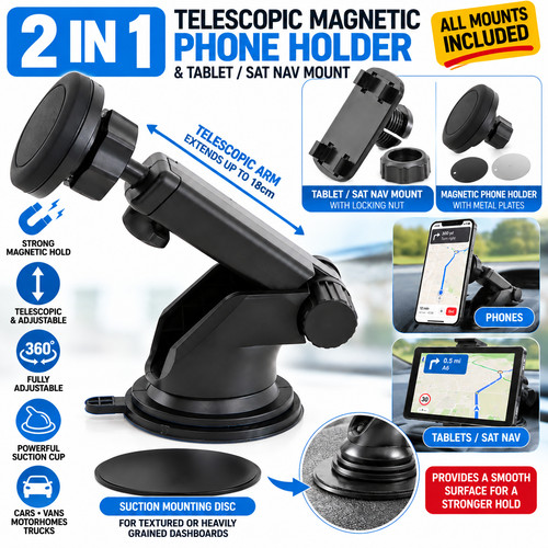 Car phone holder magnetic - car,