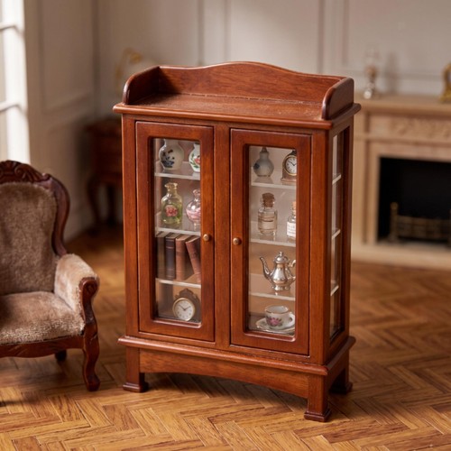 Miniature display cabinet with - miniature,