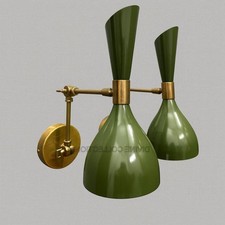 Mid Century Brass Wall Sconce|