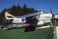 35mm Aircraft Slide Fairey Gannet XL450 on display at Hermeskeil in 2004
