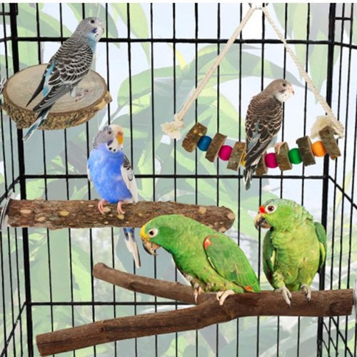Large parrot toys bird perch - large,