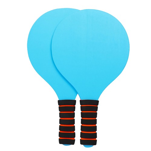 Wooden sports paddles blue - wooden,