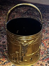 Vintage Brass  Coal Bucket