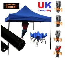 TENTOL Hex 27 Kg 3mx3m Blue Pop Up Gazebo Heavy Duty Foldable Super High Quality