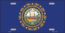 NEW HAMPSHIRE STATE FLAG METAL