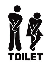 Toilet, Retro Vintage Metal