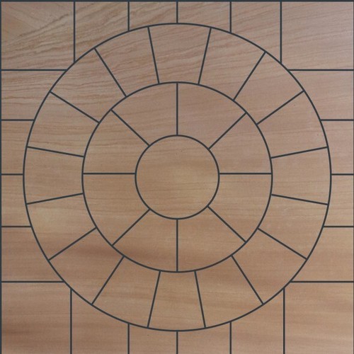 Sawn honed buff circle kits - buff,