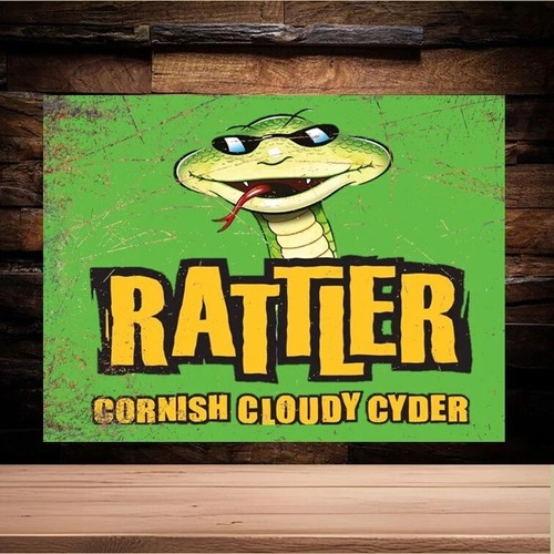 Rattler cider metal wall - wall, sign